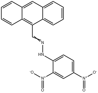 9-Anthracenecarbaldehyde 2,4-dinitrophenyl hydrazone Struktur