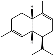1,2,4aα,5,6,8aα-ヘキサヒドロ-4,7-ジメチル-1α-イソプロピルナフタレン 化学構造式