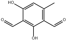2,4-Dihydroxy-6-methyl-1,3-benzenedicarbaldehyde Struktur