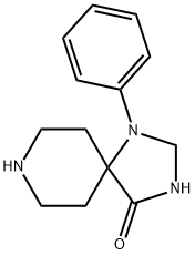 1-苯基-1，3，8-三唑螺环[4,5]十烷-4-酮, 1021-25-6, 结构式