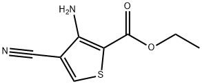 ETHYL 3-AMINO-4-CYANOTHIOPHENE-2-CARBOXYLATE 结构式