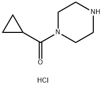 1-(シクロプロピルカルボニル)ピペラジン塩酸塩 化学構造式