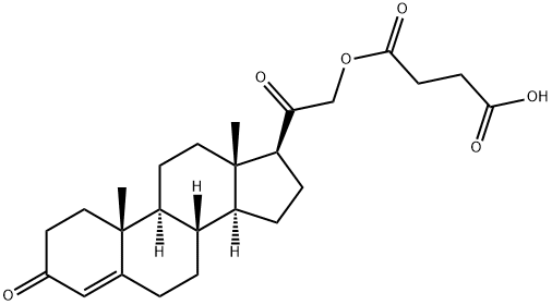 21-HYDROXYPROGESTERONE 21-HEMISUCCINATE Struktur