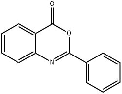 2-フェニル-4H-3,1-ベンゾオキサジン-4-オン 化学構造式