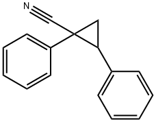 1,2-Diphenylcyclopropanecarbonitrile Structure