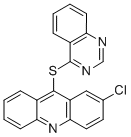 ACRIDINE, 2-CHLORO-9-(4-QUINAZOLINYLTHIO)- 结构式