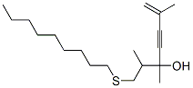2,3,6-trimethyl-1-nonylsulfanyl-hept-6-en-4-yn-3-ol 结构式