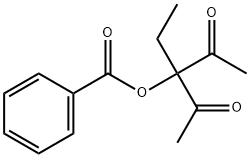 Benzoic acid 3-ethyl-2,4-dioxopentan-3-yl ester Struktur