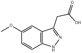(5-METHOXY-1H-INDAZOL-3-YL)ACETIC ACID Struktur