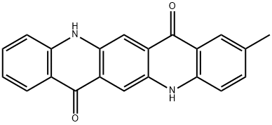5,12-dihydro-2-methylquino[2,3-b]acridine-7,14-dione Struktur