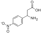 3-(4-硝基苯基)-beta-丙氨酸 结构式