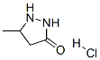 5-methylpyrazolidin-3-one,hydrochloride Structure