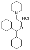 1-(2-(Dicyclohexylmethoxy)ethyl)piperidine hydrochloride 结构式