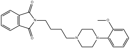1H-Isoindole-1,3(2H)-dione, 2-[4-[4-(2-Methoxyphenyl)-1-piperazinyl]butyl]- 结构式