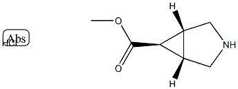 (1R,5S,6R)-3-アザビシクロ[3.1.0]ヘキサン-6-カルボン酸メチル塩酸塩 化学構造式