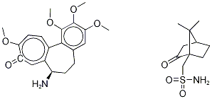 (+)-N-去乙酰基秋水仙碱 D-樟脑磺酸盐 结构式