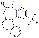 5,9,10,14b-Tetrahydro-5-methyl-2-(trifluoromethyl)isoquino[2,1-d][1,4]benzodiazepin-6(7H)-one Structure