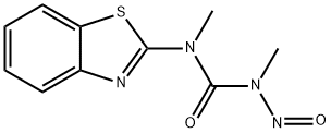 1-(2-Benzothiazolyl)-1,3-dimethyl-3-nitrosourea Structure