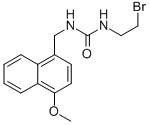 1-(2-Bromoethyl)-3-(4-methoxy-1-naphthalenemethyl)urea 结构式