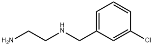 N-(3-クロロベンジル)エタン-1,2-ジアミン 化学構造式