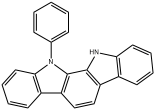 11,12-Dihydro-11-phenylindolo[2,3-a]carbazole Structure