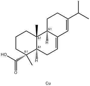 [1R-(1alpha,4abeta,4balpha,10aalpha)]-1,2,3,4,4a,4b,5,6,10,10a-decahydro-1,4a-dimethyl-7-(isopropyl)phenanthrene-1-carboxylic acid, copper salt Struktur