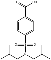 4-(N,N-二异丁基氨磺酰基)苯甲酸 结构式