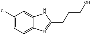 3-(5-氯-1H-苯并)[D]咪唑-2-基-1-丙醇 结构式