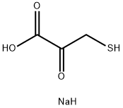 3-巯基-2-氧丙酸钠, 10255-67-1, 结构式
