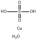 Copper sulfate monohydrate Struktur