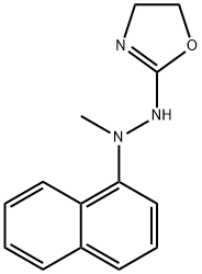 HYDRAZINE, 1-METHYL-1-(1-NAPHTHYL)-2-(2-OXAZOLINYL)- 结构式