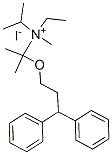 2-(3,3-diphenylpropoxy)ethyl-methyl-dipropan-2-yl-azanium iodide 结构式