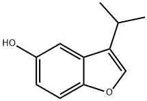 3-(1-Methylethyl)-5-Benzofuranol 结构式