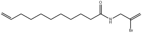 10-Undecenamide, N-(2-bromoallyl)- 结构式