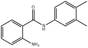 2-氨基-N-(3,4-二甲基苯基)苯甲酰胺 结构式