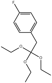 Benzene, 1-fluoro-4-(2,2,2-triethoxyethyl)- Struktur