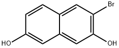 3-BROMONAPHTHALENE-2,7-DIOL 结构式