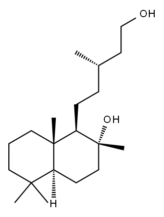 (13S)-Labdane-8,15-diol Structure