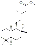 (8R,13S)-8-ヒドロキシラブダン-15-酸メチル 化学構造式