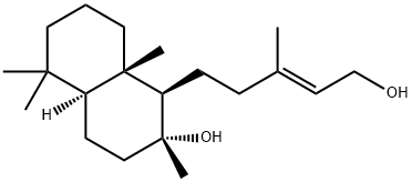 Labd-13-ene-8,15-diol Structure