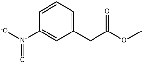 3-ニトロベンゼン酢酸メチル 化学構造式