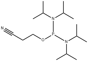 双(二异丙基氨基)(2-氰基乙氧基)膦, 102691-36-1, 结构式