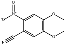 4,5-二甲氧基-2-硝基氰苯 结构式