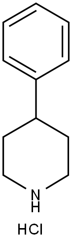 4-苯基哌啶盐酸盐, 10272-49-8, 结构式