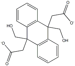 (10-[(Acetyloxy)methyl]-9-anthryl)methyl acetate Structure