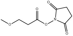 3-メトキシプロパン酸2,5-ジオキソピロリジン-1-イル 化学構造式
