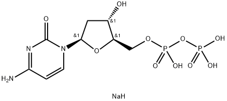 2'-脱氧胞苷 5'-(三氢连二磷酸酯)三钠盐 结构式