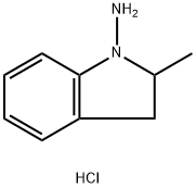 1-氨基-2-甲基吲哚啉盐酸盐 结构式