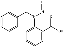 2-[nitroso(phenylmethyl)amino]benzoic acid Structure