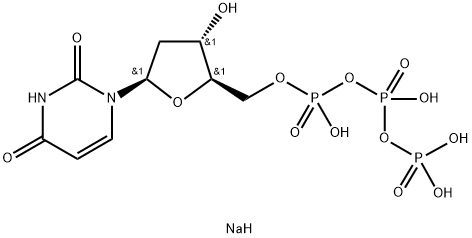2'-脱氧尿苷-5'-三磷酸三钠盐 结构式